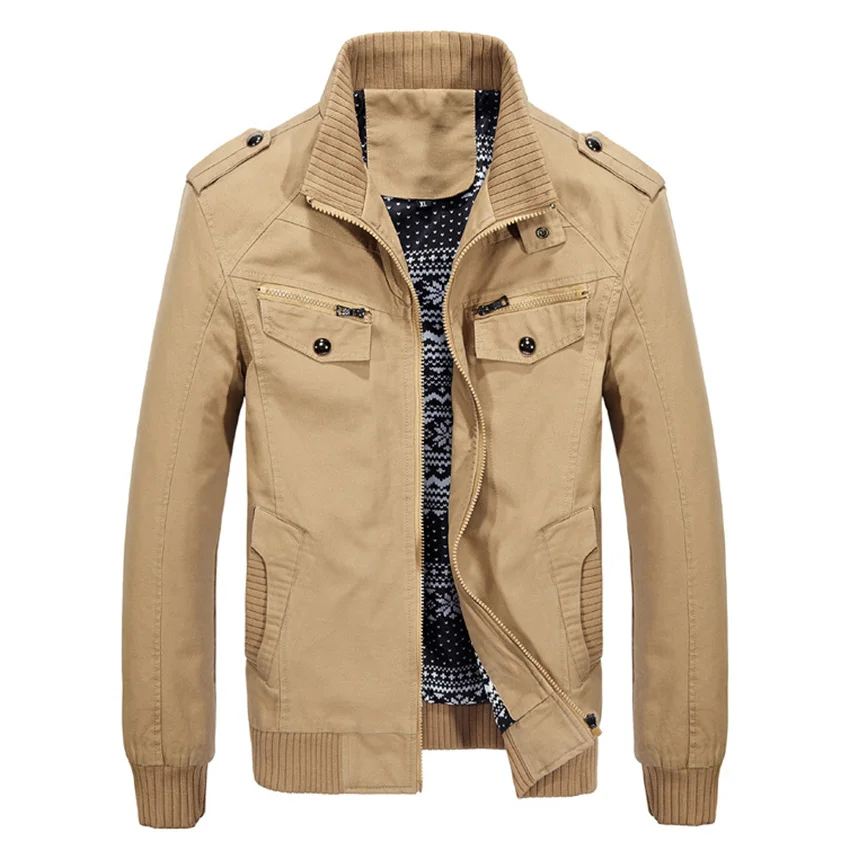 Новая Осенняя куртка для молодых мужчин и хлопковые куртки пальто Мужская