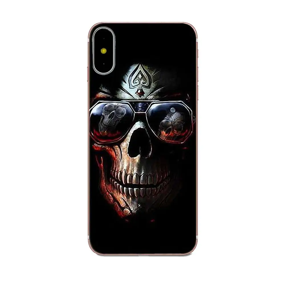TPU Protector Flower Skull Lady Man Painted For Samsung Galaxy Note 5 8 9 S3 S4 S5 S6 S7 S8 S9 S10 mini Edge Plus Lite | Мобильные