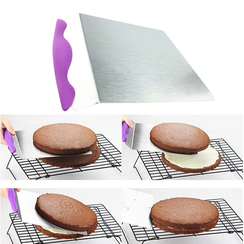

1PC 24cm Stainless Steel Square Cake Bread Cookies Transfer Lifter Moving Plate