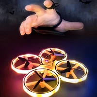 anti collision ufo mini drone hand flying globe quadcopter remote controlled helicopter led induction flying aircraft rc toys