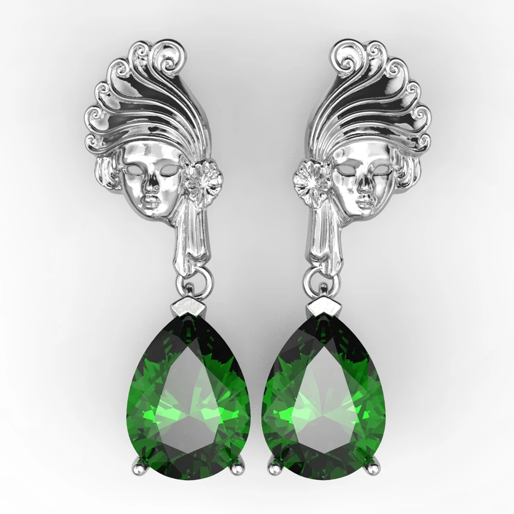 

Earrings female temperament long drop earrings literary retro niche design