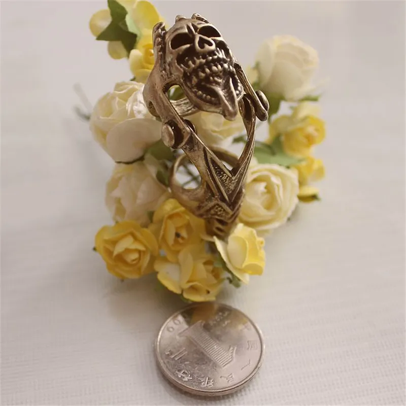 Модное кольцо 2014 Новое чистое и свежее бесшумное элегантное с черепом двойное