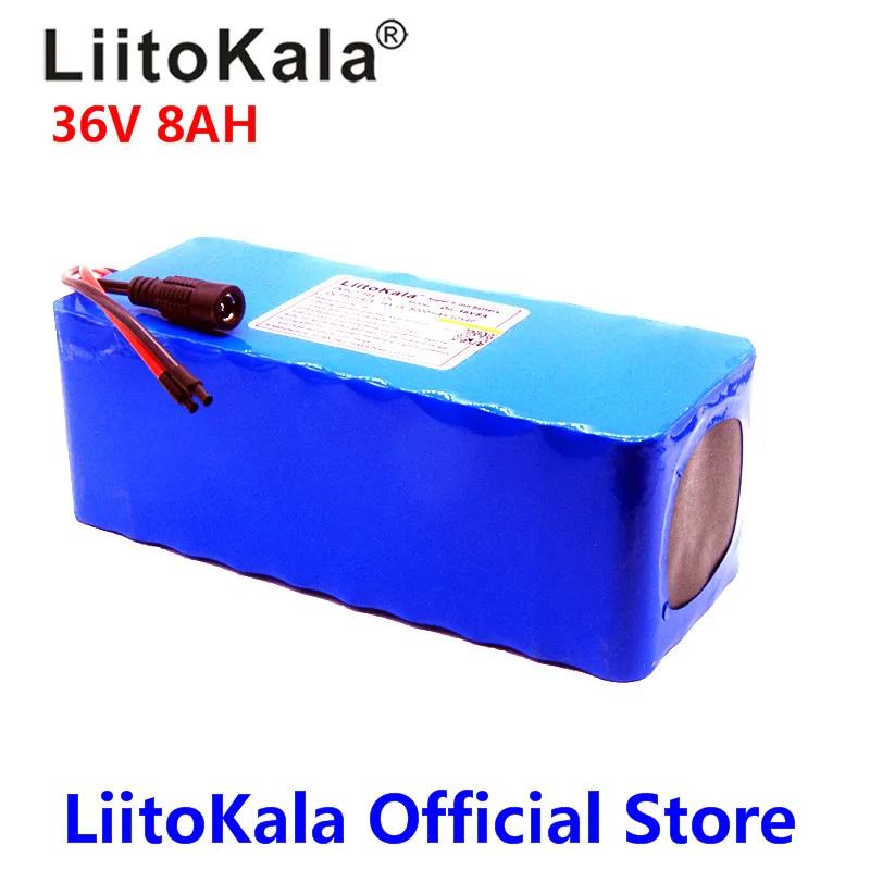 Литиевый аккумулятор LiitoKala 36 В 8 Ач 500 Вт 42 в 18650|battery 36v 8ah|36v 6ahbattery |