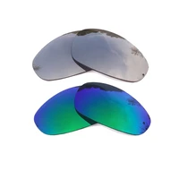 silver mirrored green mirrored polarized replacement lenses for juliet frame 100 uva uvb