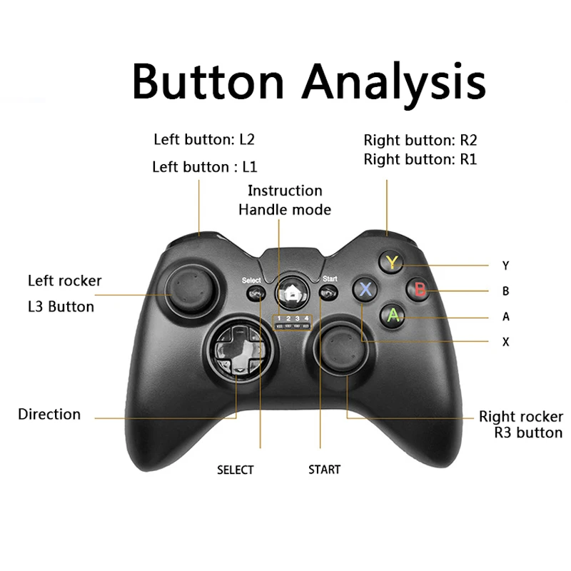 Беспроводной Bluetooth геймпад C9 для iOS Android ПК ТВ Sony PS3 игровой контроллер джойстик