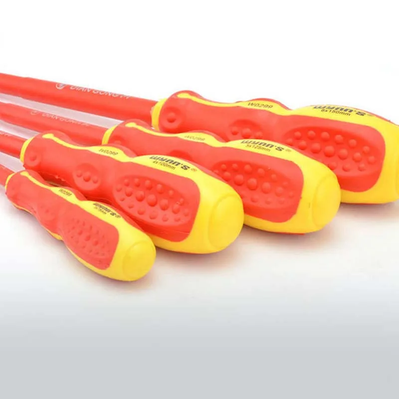 3*75mm-6*150mm Insulated Screwdriver Phillips and Slotted Screw Driver Magnetic CR-V Bolt Screw-driving Tools 1pcs | Инструменты