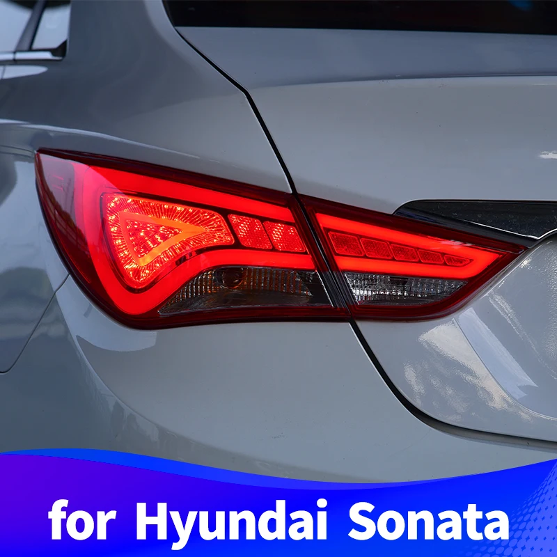 Хвост светильник в сборе для Hyundai Sonata 2010 2014 i45 светодиодный Бег стоп сигнал туман