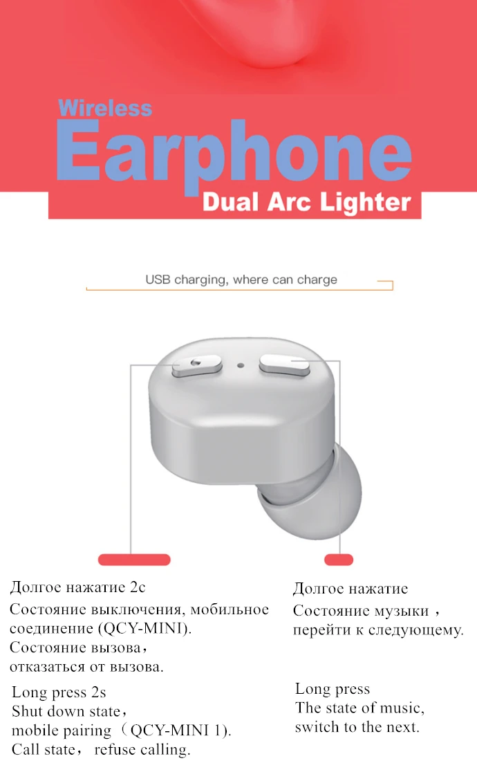 Подвешивание зажигания Arc электронная USB электрическая зажигалка для сигарет на день рождения свадебный подарок зажигалки с наушником
