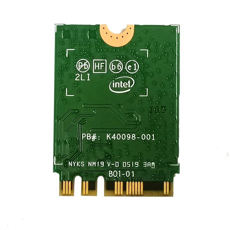 Беспроводная сетевая карта Intel AX200NGW AX200 2400 Мбит/с 6 поколение два диапазона 2 4 ГГц +