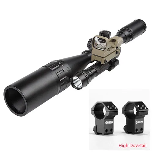 High Dovetail Marcool EST 4-16X50 AOIRGBL luneta para rifle Red Dot Airsoft Air Rifle оптика пистолеты телескопический прицел цель Охота - Цвет: High Dovetail