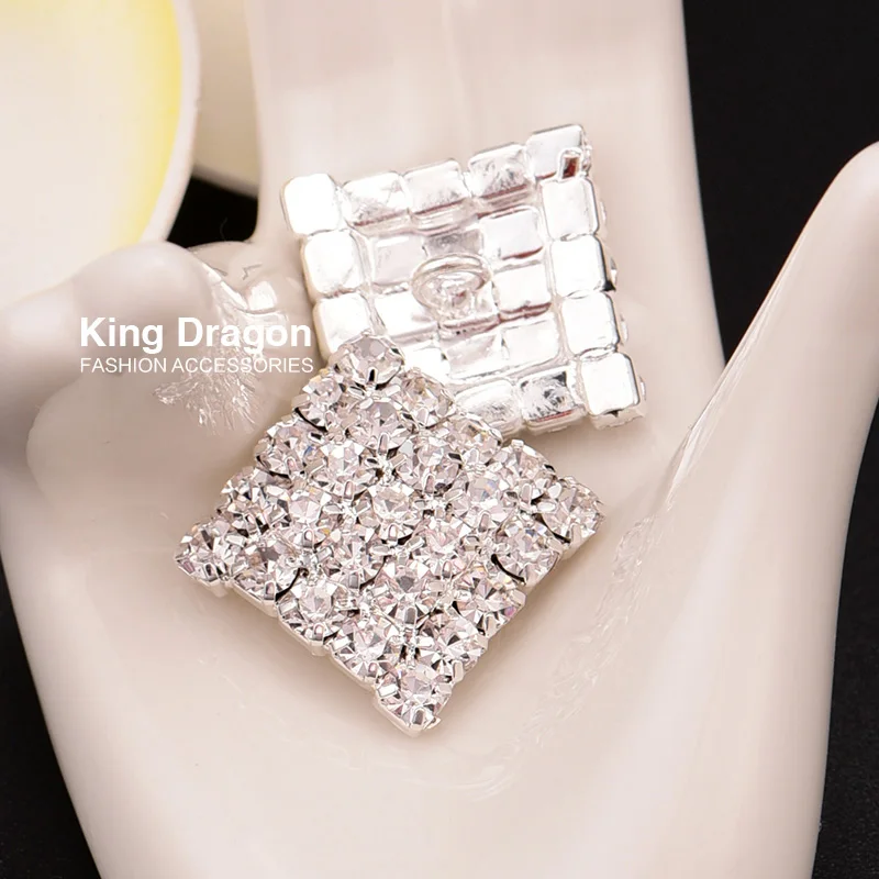 New Arrival Metal Rhinestone Buttons For Craft 16MM 5PCS/Lot Silver Color Shank Back KD116 | Дом и сад