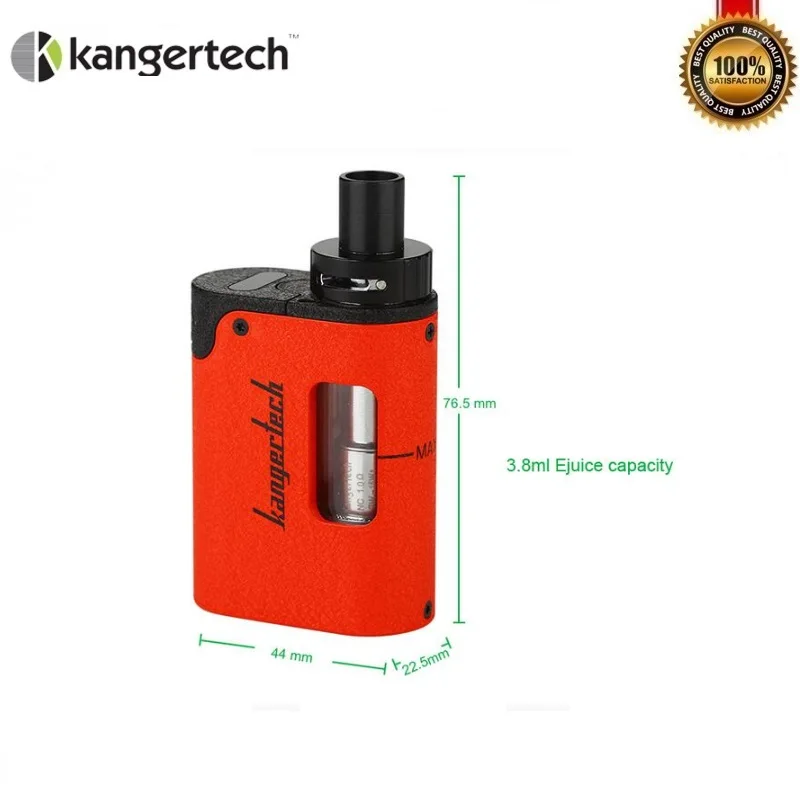 Оригинал Kangertech того Мини Starter Kit buil-в 1600 мАч поле Mod с 3 8 мл 2 Vape Танк максимум 15 Вт