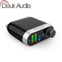 douk audio hifi mini bluetooth 5 0 hifi power amplifier class d tpa3116 digital amp usb sound card aux 50w2 home audio