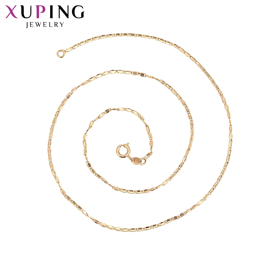 

Xuping Fashion Jewelry Elegant Gold-color Plated Chains Necklace Beautiful Christmas Gifts for Women 45431