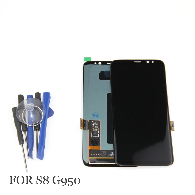 AMOLED дисплей для SAMSUNG S8 LCD + сенсорный экран дигитайзер Замена GALAXY Plus ЖК