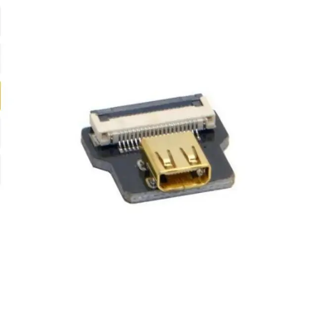 FPV микро HDMI Тип D вверх и вниз Угловой 90 градусов Мужской Женский Разъем для HDTV