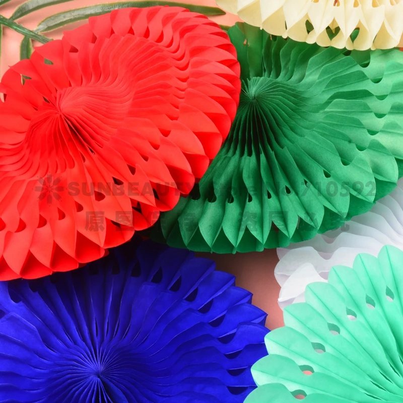 5 шт 20 см папиросная бумага вырезные бумажные веера Pinwheels Висячие цветочные бумажные поделки для душа Свадьба Вечеринка День рождения фестиваль