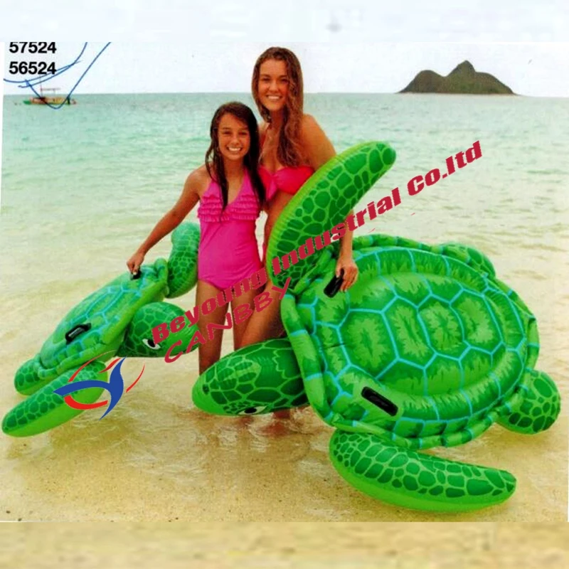 Intex 57524 Lil sea turtle ride on water toys gaint/большой надувной бассейн для морской черепахи
