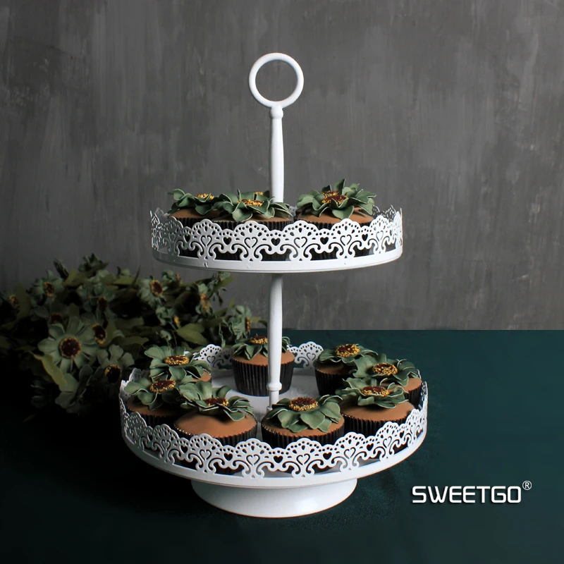 Кружевные белые подставки для торта на свадьбу день рождения товары дома