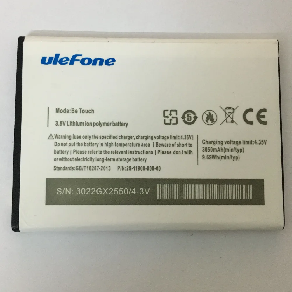 Новинка 2018 100% оригинал мобильный телефон аккумулятор для uleFone Be Touch 2 3 настоящий
