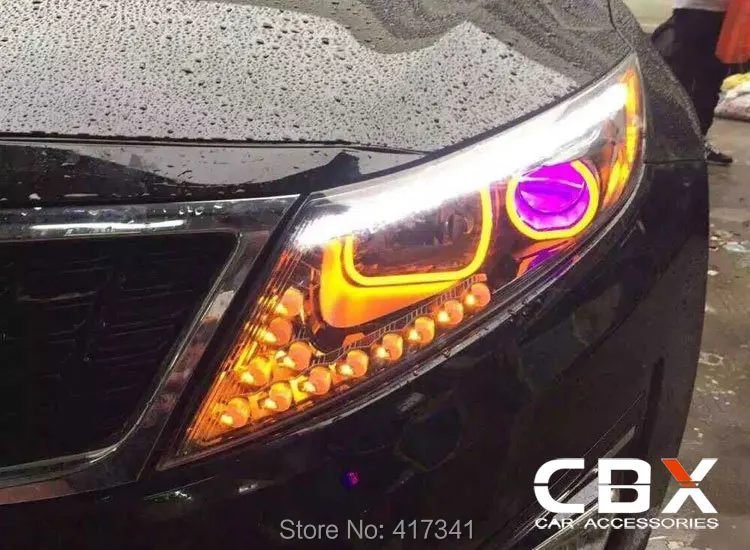 LED Angel Eye полукруглая форма и квадратная 4 шт./лот на заказ DRL меняемые цвета белый