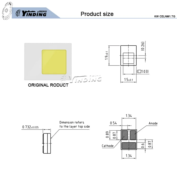 5 шт. OSRAM KW CELNM1.TG 10 Вт мощная светодиодная лампа 6500K холодный белый светильник, Автомобильный светодиодный головной светильник