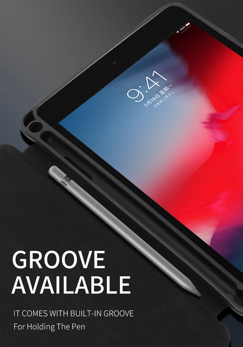 Чехол для ipad Mini 5 из искусственной кожи Smart Cover для ipad Mini 5() ultra Slim автоматическое выключение с карандашницей Fundas