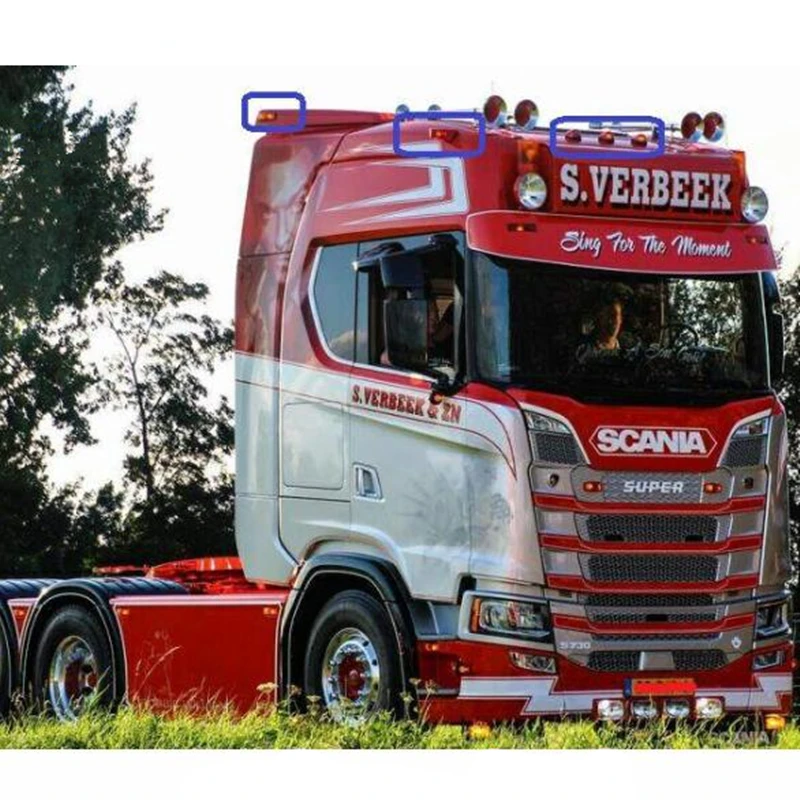Радиоуправляемый грузовик scania 1/14 усовершенствованная деталь фара положения