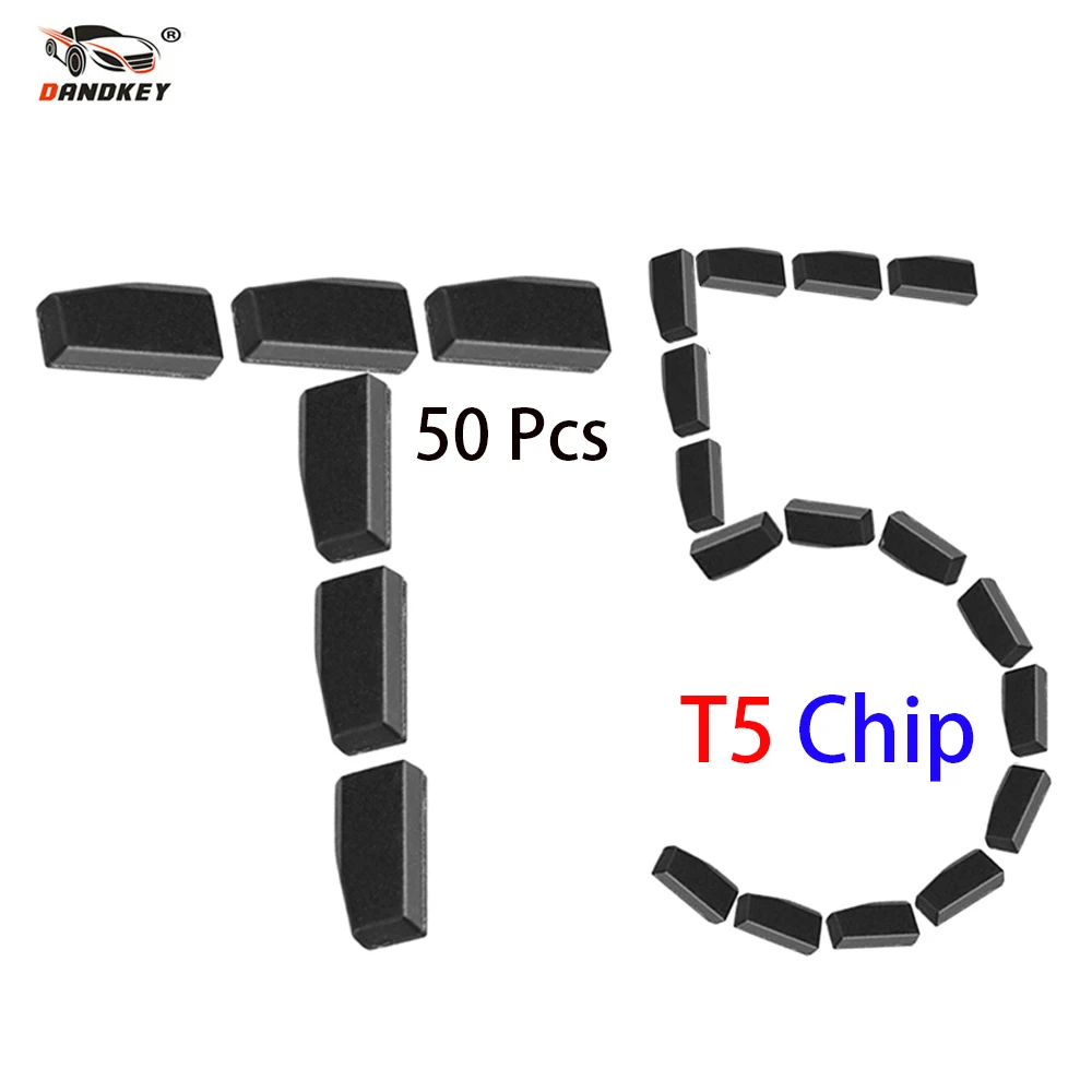 Dandkey 50x Car Key Locksmith Tool ID T5 Transponder Chip Carbon Original New Blank For 11 12 13 ID20 Ceramic | Автомобили и