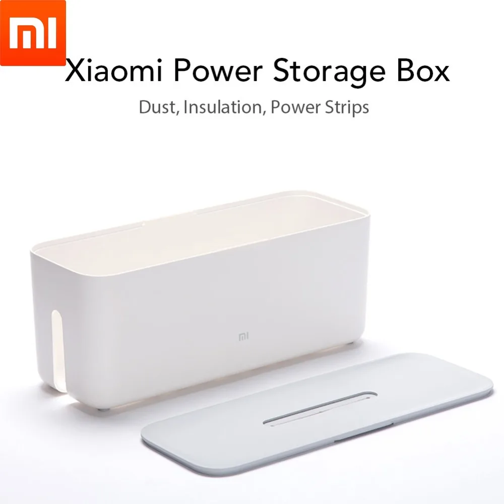 Шкатулка Xiaomi Mijia для хранения кабеля питания органайзер шнура съемный чехол из