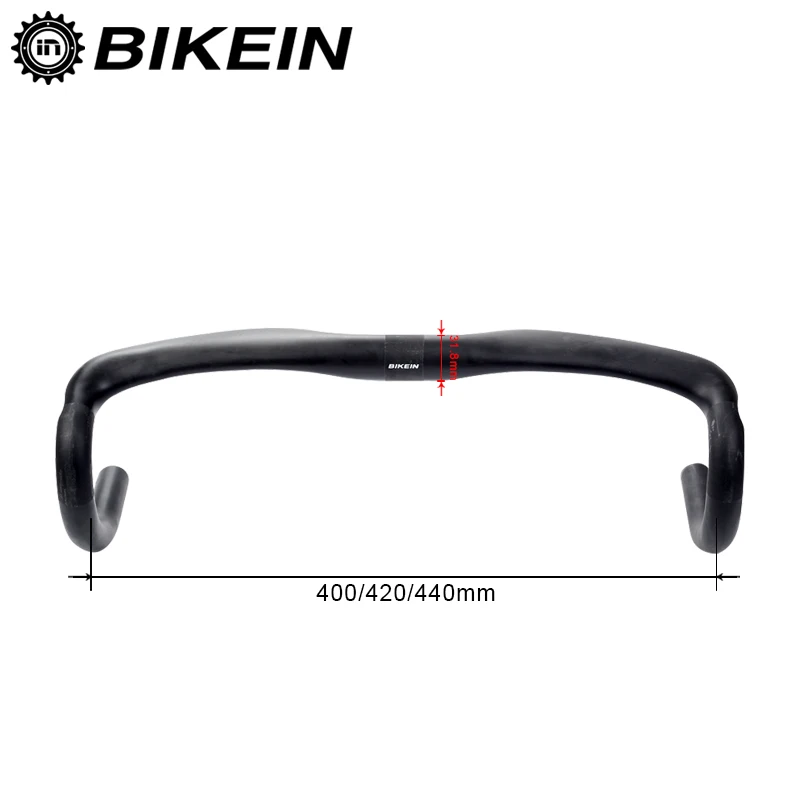 Велосипедный руль BIKEIN Lite матовый/глянцевый из карбона UD для езды на велосипеде