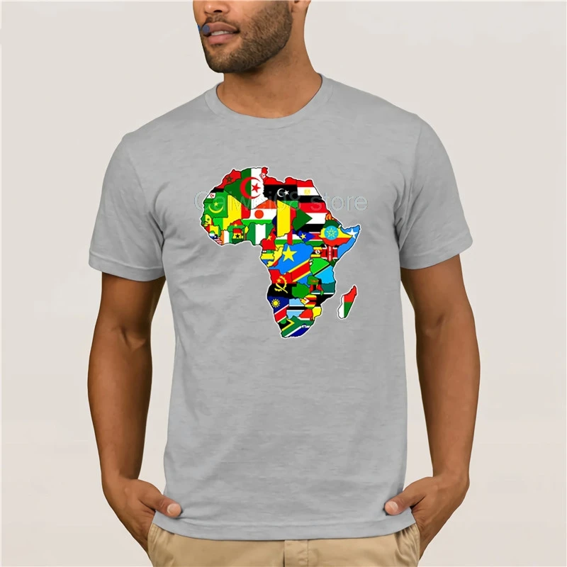 Для женщин африканская гордость африканские футболки страны флаги Карта Африки
