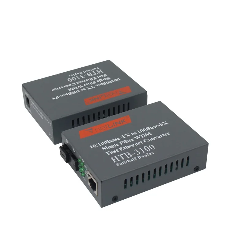 1 пара HTB 3100AB 10/100 м передатчик эфирной сети с медиумом SC интерфейс + RJ45 порт 25 км