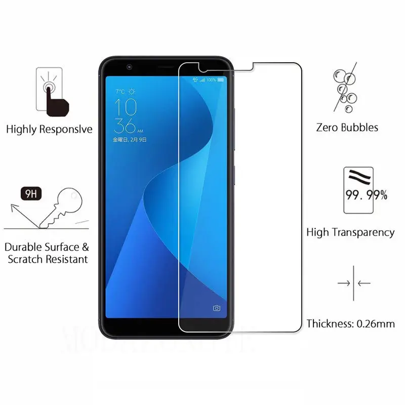 Закаленное стекло для Asus X00PD Защита экрана Zenfone Max M1 ZB555KL ASUS ZenFone ZB 555KL стеклянная