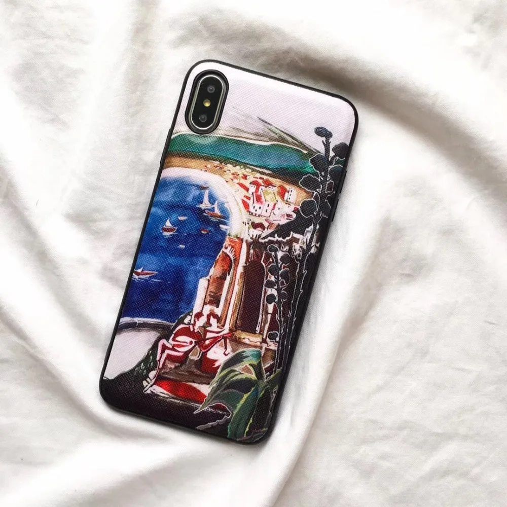 Роскошный брендовый кожаный жесткий пластиковый чехол для телефона iphone6 6Plus с