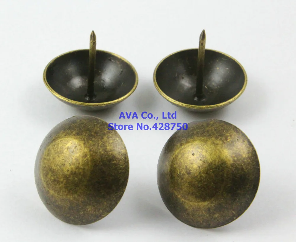 

20 Pieces 30x25mm Antique Brass Big Upholstery Tacks Nails