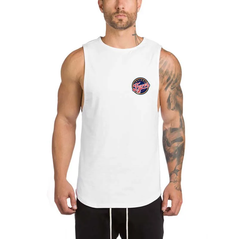 Индиана Fever майка для мужчин без рукавов Бег Рубашка тренировки Training Tee Фитнес