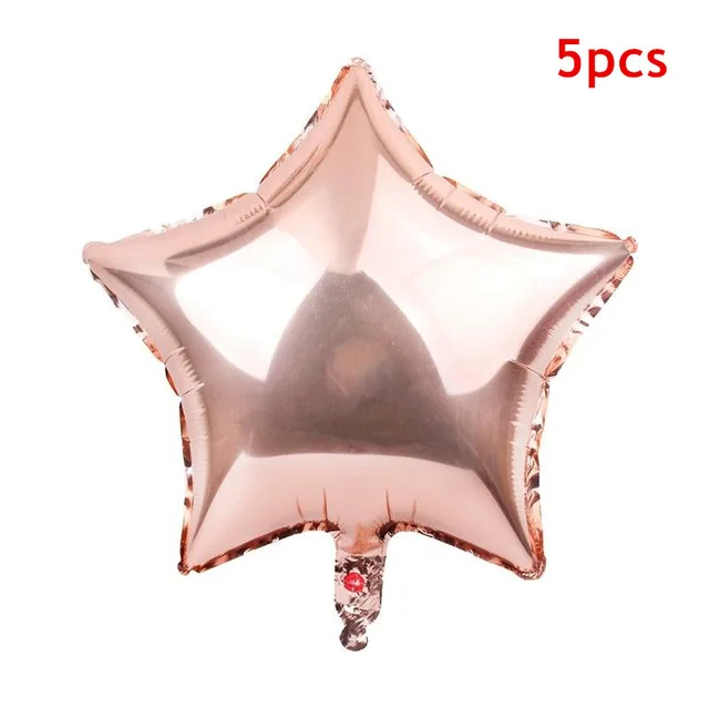 14 шт. розовое золото шар звезда сердце воздушный из фольги Бумага конфетти шары