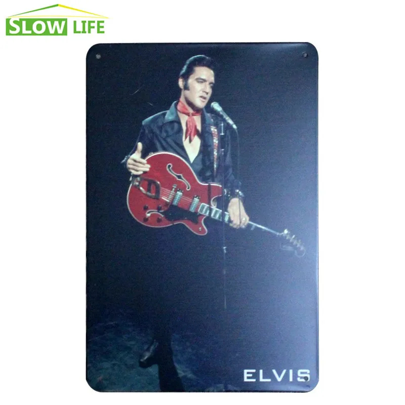 Прохладный Элвис металлическая жестяная вывеска бар Настенный декор Винтаж для