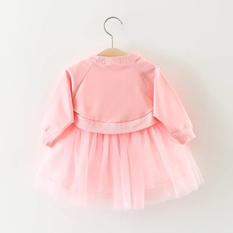 Girls Dresses Robe Fille 2017 Autumn &amp Winter Cartoon Head Dress Long Sleeve Tops Mesh Party Wedding Princess Tulle Sundress | Детская