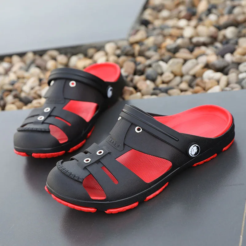 Вьетнамки Коллекция 2019 года Летняя пляжная обувь Новые мужские шлепанцы