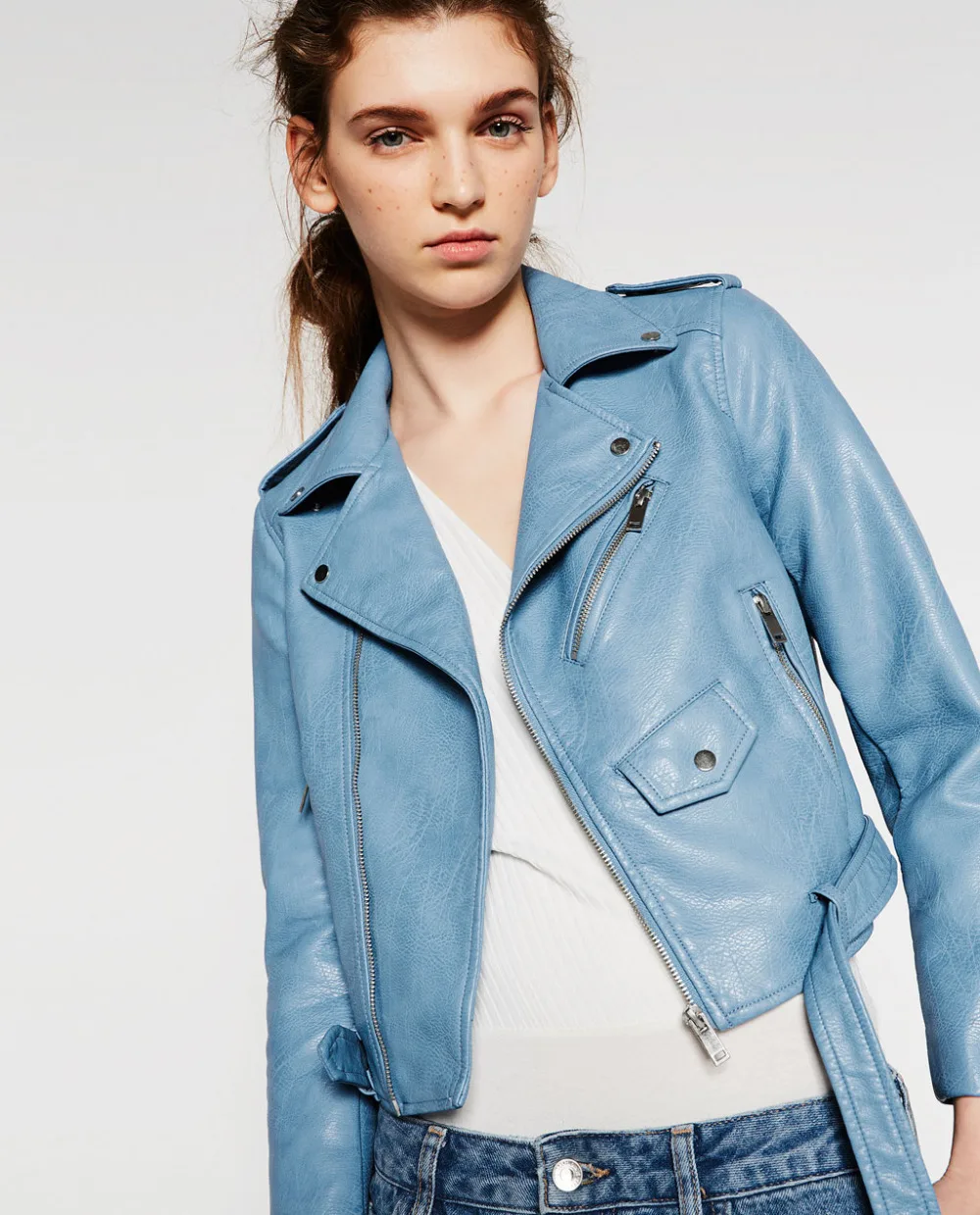 2018 Новая мода осень зима женские брендовые Куртки из искусственной мягкой кожи Pu