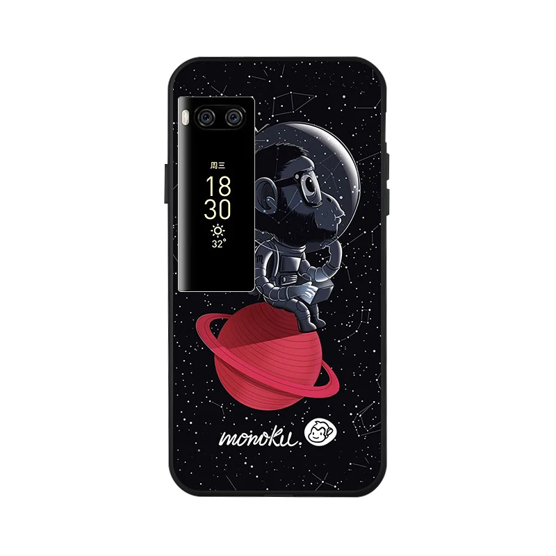 Модный черный окрашенный чехол для Meizu M6 Note Meilan 6 M6S 16 Plus M6T 16X чехол противоударный чехол для Meizu Pro 7 Plus - Цвет: x047