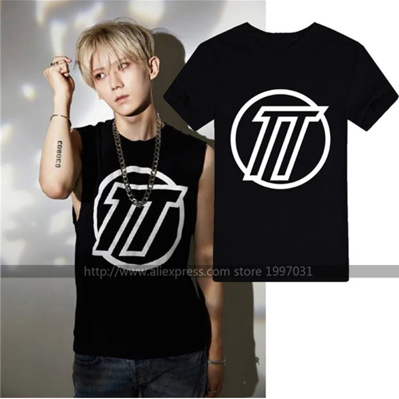 Футболка с короткими рукавами KPOP B2ST BEAST POINT TT Doo Joon Hyun Seung Jun Hyung Yo Seop Dong Woon в том же