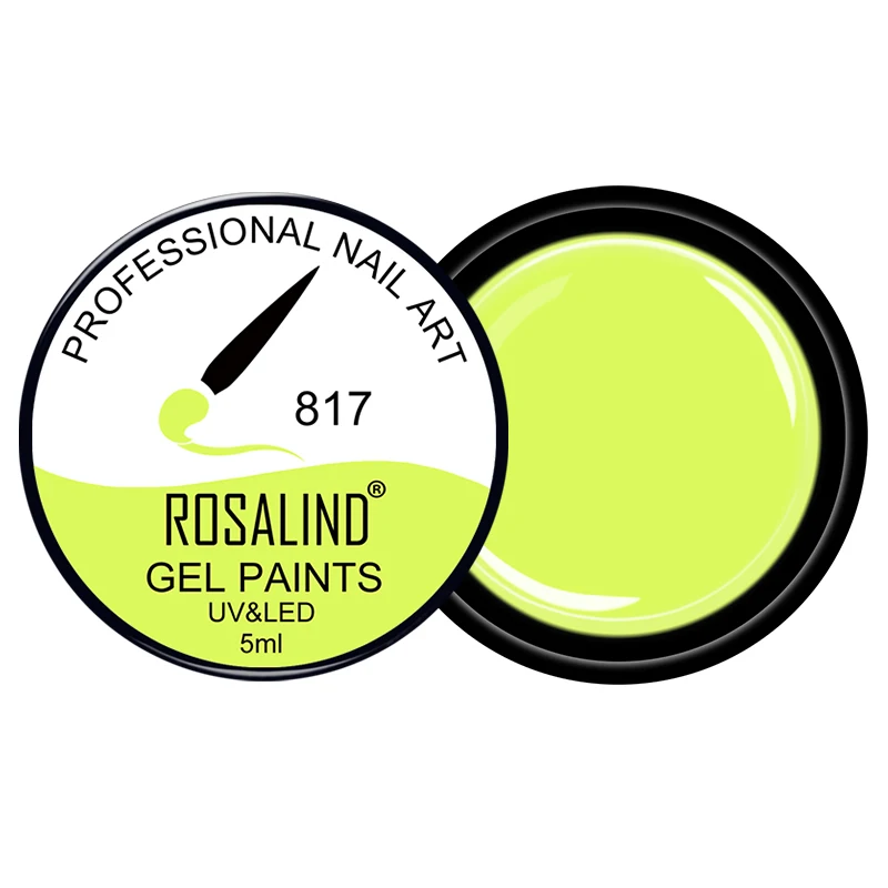RF817 ROSALIND УФ-гель для дизайна ногтей, сделай сам, краска, 142 цветов, замочить ногти, Гель-лак, дизайн, маникюр, краска для ногтей, Цветной Гель-лак Varnis - Цвет: RF817