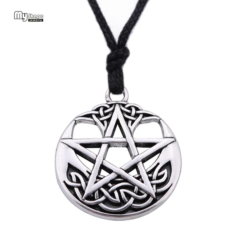 Мой Форма Древо жизни Wicca Звезда Давида кулон заявление ожерелье печатка из