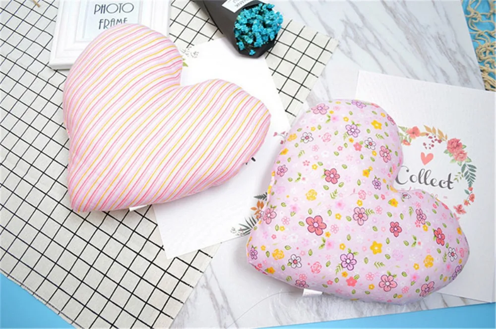 1Pc Nordic Style Cotton Heart-Shaped Siesta Small Pillow Toy Baby Bed Appease Kids Birthday Gift Taking Pictures Props | Дом и сад
