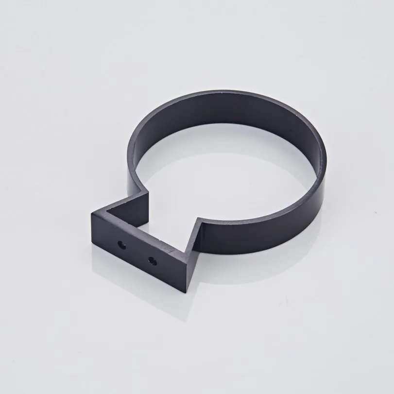 free shipping nail free bathroom accessories wall mounted black space aluminum bathroom toilet brush holder toilet cleaning free global shipping