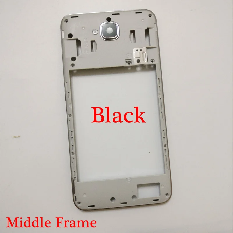 Black Middle Frame Лицевая пластина для ЖК-дисплея рамка Передняя средняя рамка Корпус Батарейная дверь задняя крышка корпус чехол для huawei honor 4c pro 4cpro TIT-L01 - Цвет: Black Middle Frame