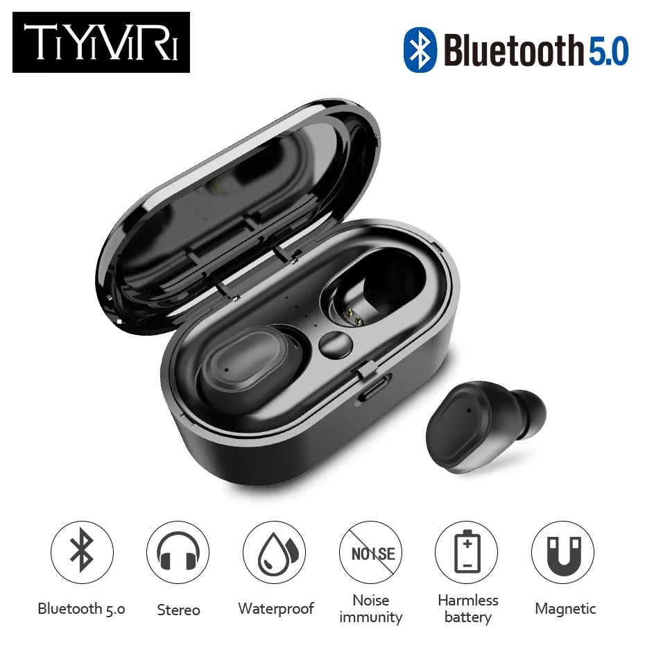 Bluetooth беспроводные наушники TWS bluetooth 5 0 гарнитура Deep Ture Wireles Стерео шумоподавление